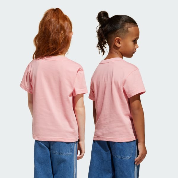 Merah-muda Tee Anak Adicolor Trefoil