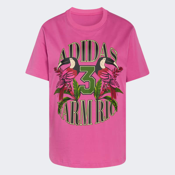 Rosa REMERA GRAPHIC adidas x FARM RIO