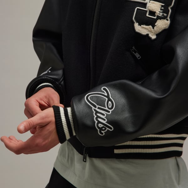 Mens adidas sale letterman jacket