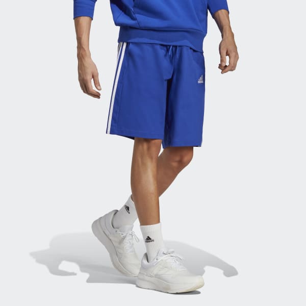 Imbécil coreano Contrato adidas Shorts Essentials Single Jersey 3 Rayas - Azul | adidas Colombia