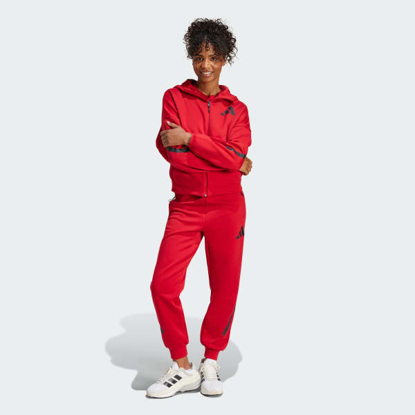 adidas Z.N.E. Full-Zip Hoodie - Red | Free Shipping with