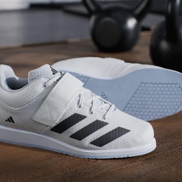 adidas Powerlift 5 Weightlifting Shoes - White | Free Shipping