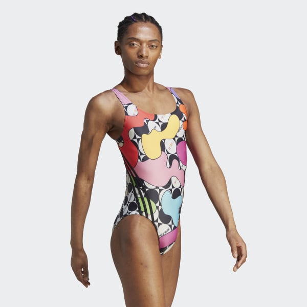 Adidas Pride Swimsuit (Plus Size) Lucid Fuchsia 1x - Mens Swim Swimwear