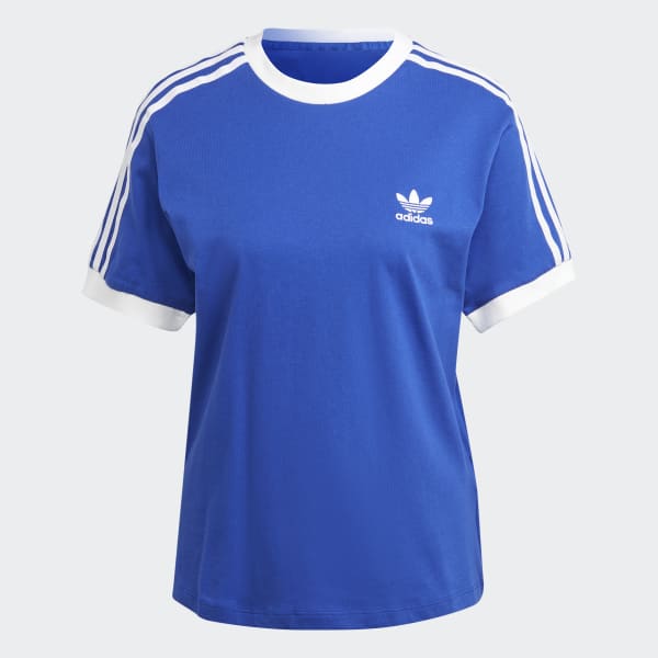 Blauw Adicolor Classics 3-Stripes T-shirt