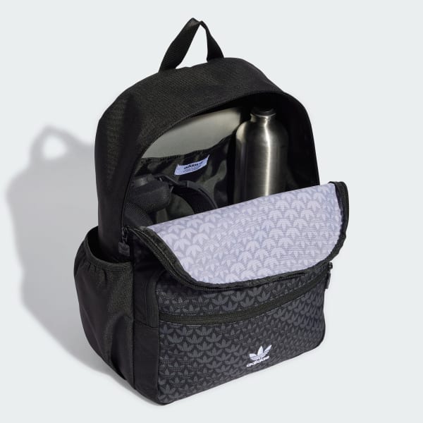 Black Monogram Backpack