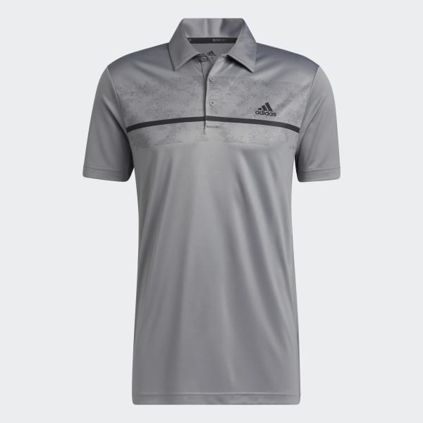 Grey Primegreen Print Polo Shirt KOR04