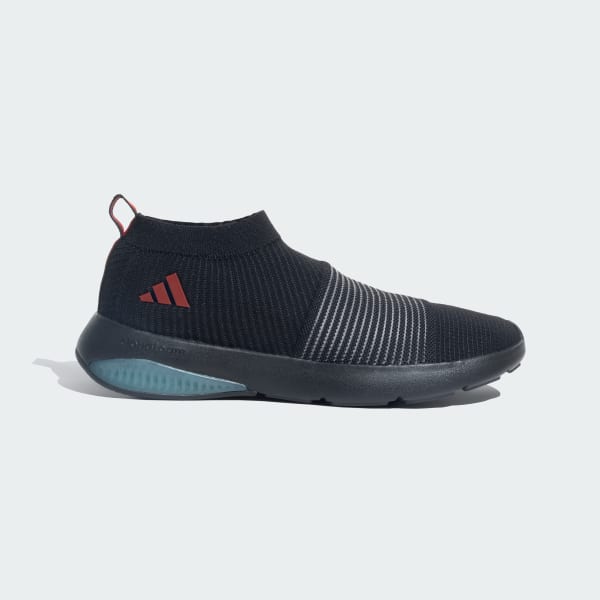 Adidas black cheap laceless shoes