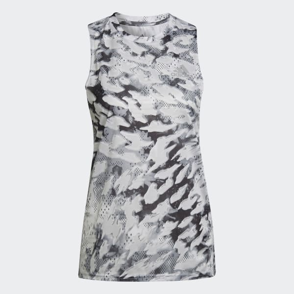 adidas Fast Graphic Tank Top Grey adidas Australia
