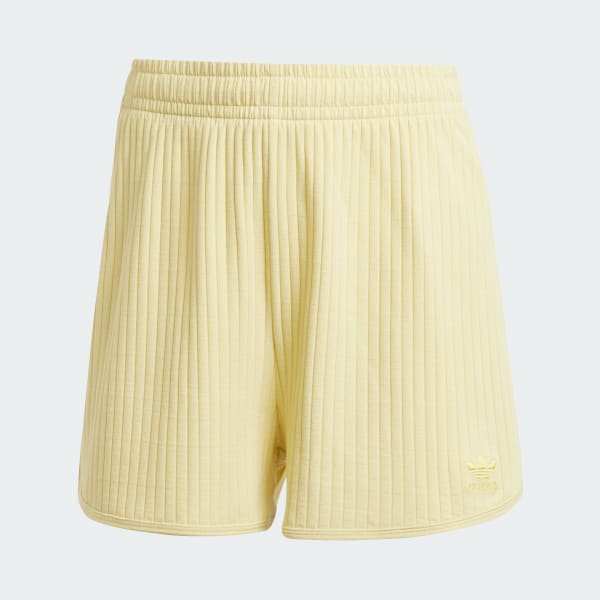 Yellow Essentials Wide Rib Sprinter Shorts
