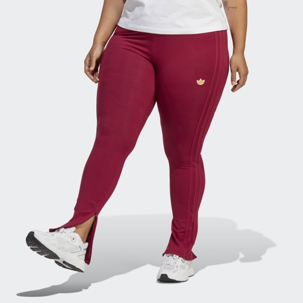 Buy Adidas Originals women plus size training leggings burgundy