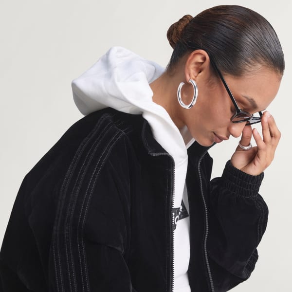 Preto Camisola de Treino Firebird Grande de Sarja Escovada