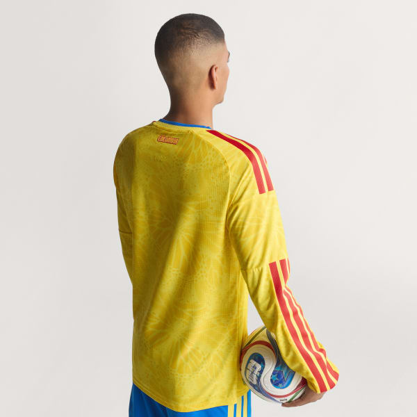 Colombia 26 Home Authentic Long Sleeve Jersey