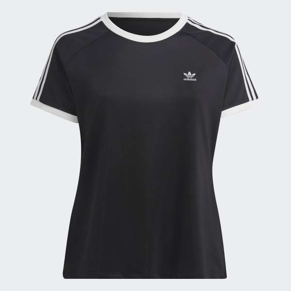 Zwart Adicolor Classics Slim 3-Stripes T-shirt (Grote Maat) KA107