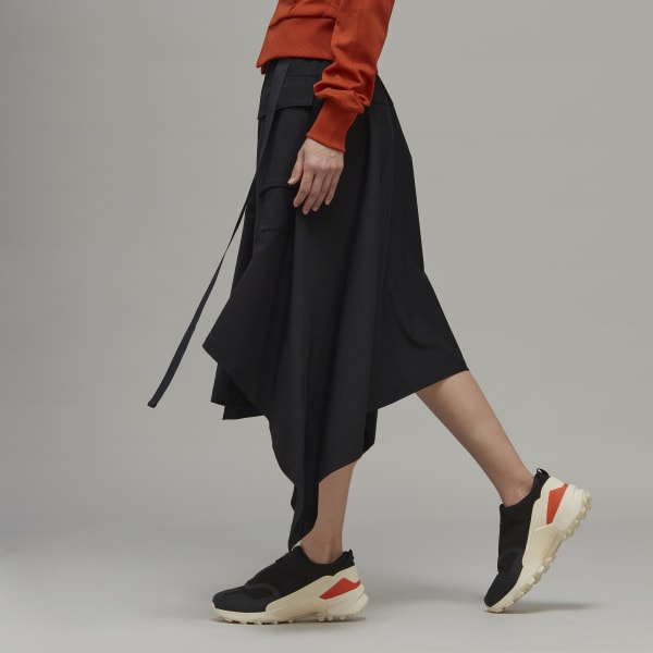Black Y-3 Classic Refined Wool Skirt MMI05