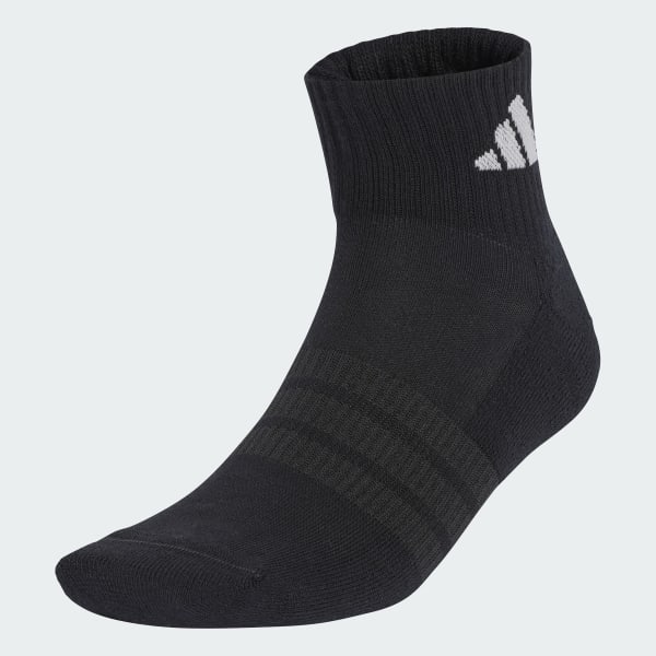 Negro MEDIAS AL TOBILLO SPORTSWEAR ACOLCHADAS, PAQUETE DE 3 PARES