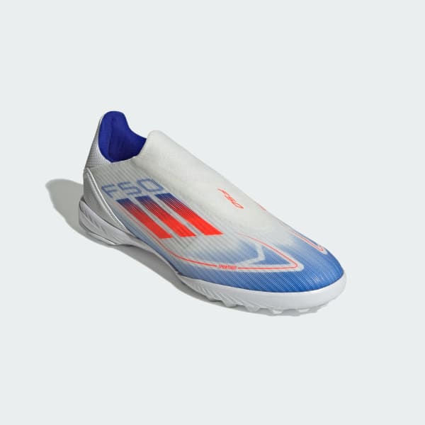 Blanco Calzado de Fútbol F50 League Laceless Cesped Artificial