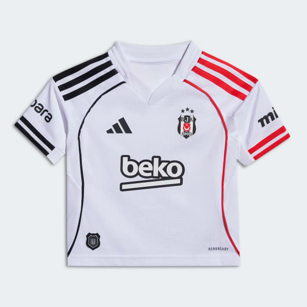 Beyaz BEŞİKTAŞ ÇOCUK İÇ SAHA FORMA MINI