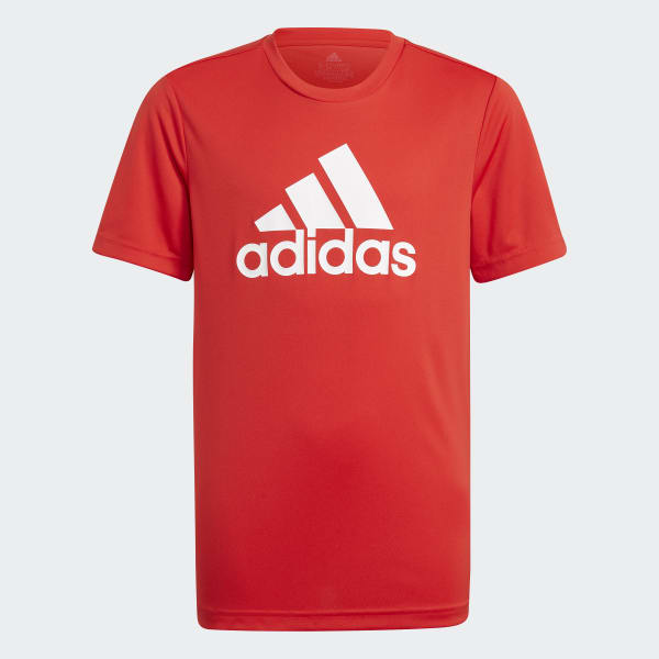 Red AEROREADY DESIGNED TO MOVE BIG LOGO T-Shirt