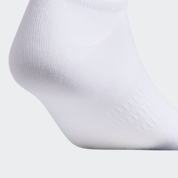 White Superlite No-Show Socks 6 Pairs HJU48A