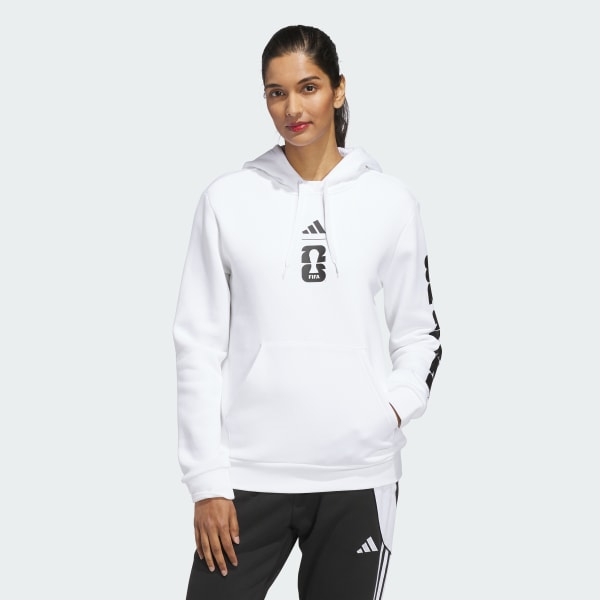 adidas FIFA World Cup 26™ Match Ball Graphic Hoodie - White | Free