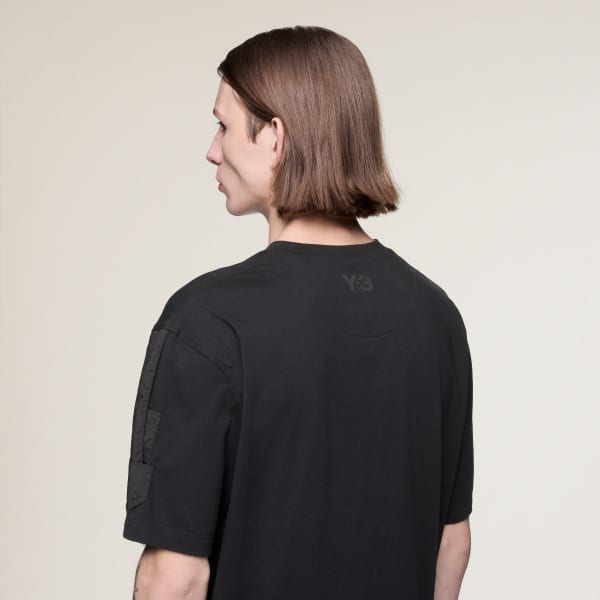 adidas Y-3 UTILITY SHORT SLEEVE TEE - Black | Free Shipping with