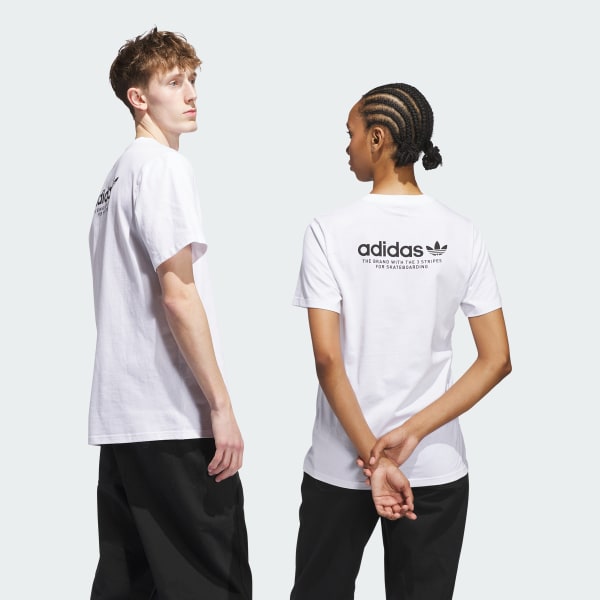 Branco T-shirt com Logotipo 4.0 