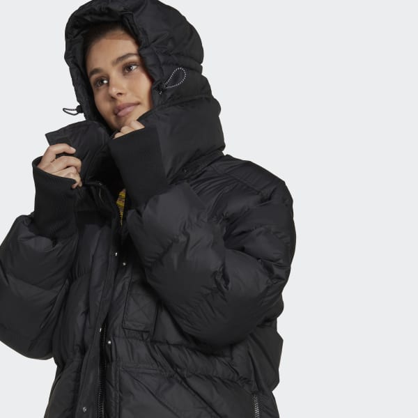 Zwart adidas by Stella McCartney Lang Gewatteerd Winterjack