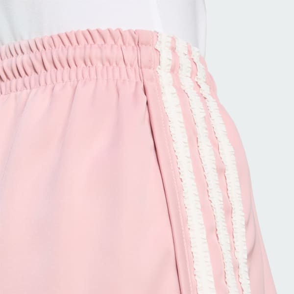 【ADIDAS】Ruffled Short Pants - Light Pink / KC8818 adidas Originals Satin Shorts Ruffle 3-Stripes - Pink | Free