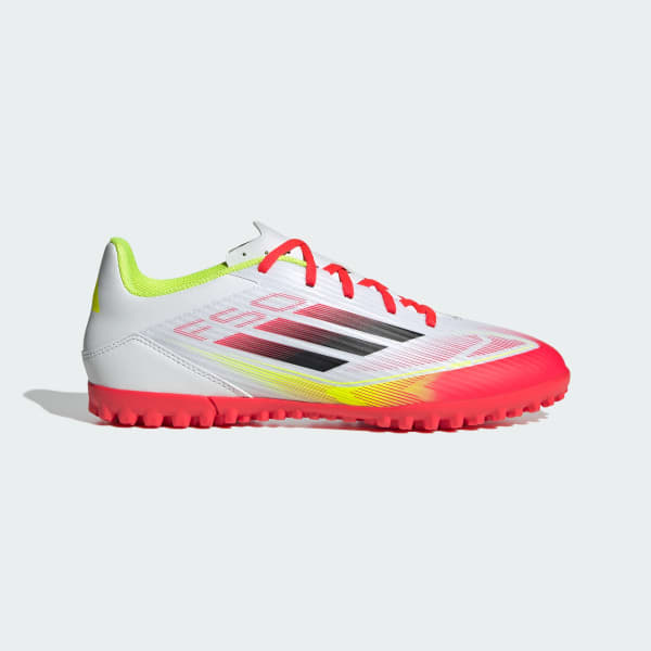 Blanco Zapatos de Fútbol F50 Club Pasto sintético