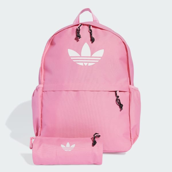 Rosa Mochila con estuche para lápices