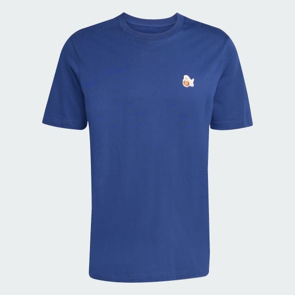 adidas Dog Hoop Patch Graphic Tee - Blue | Free Shipping
