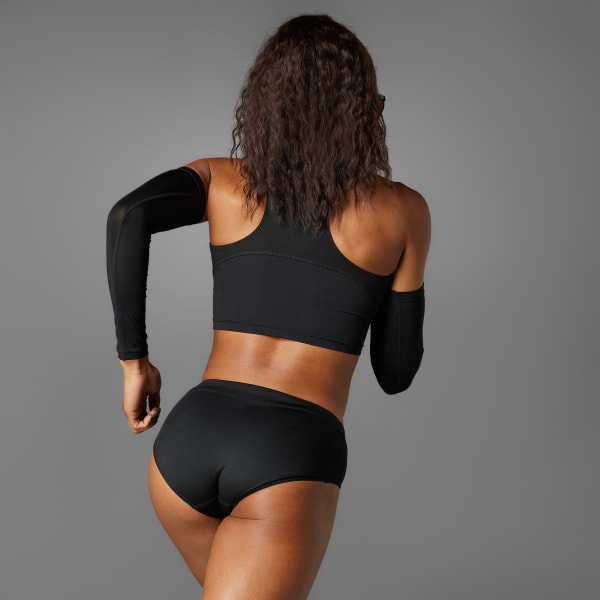 Đen Áo Crop Top Chạy Bộ Adizero Essentials