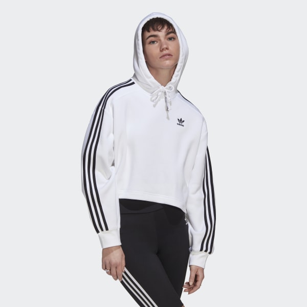 Weiss adicolor Classics Crop Hoodie SU088