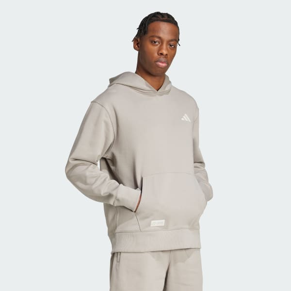 Bezowy BLUZA DRESOWA Z KAPTUREM MERCEDES - AMG PETRONAS FORMULA ONE TEAM PREMIUM