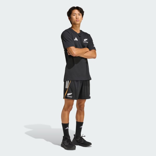 Svart All Blacks x Marvel T-shirt