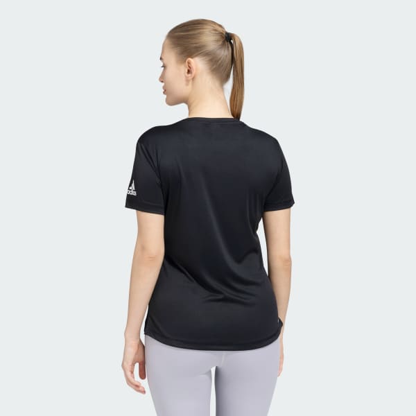 Black Solid AEROREADY Training Tee