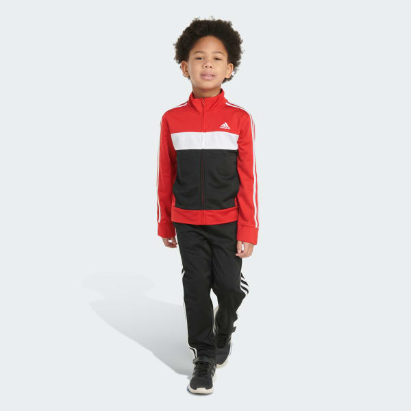 Red adidas tracksuit kids new arrivals