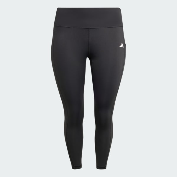 Μαύρο Optime Full-Length Leggings (Plus Size)