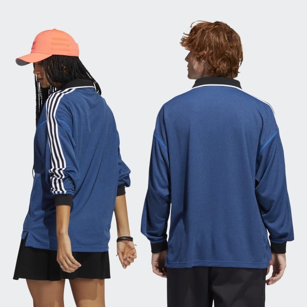 modrá Long Sleeve Polo Jersey (Gender Neutral) SV944