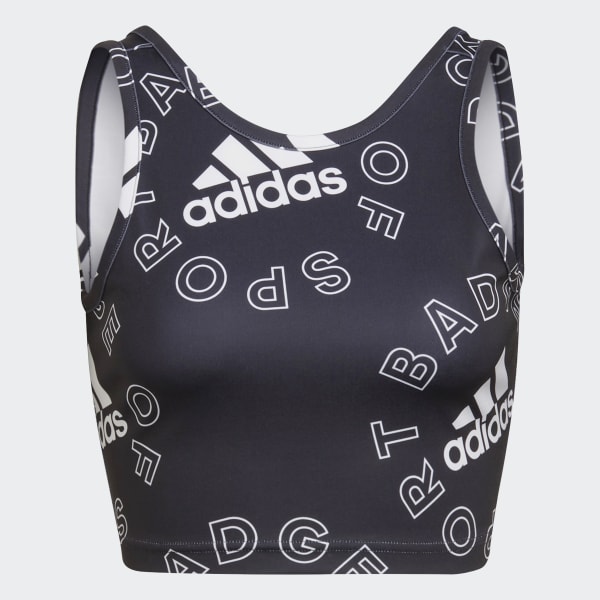 Negro Polera Corta Designed to Move Estampada SW422