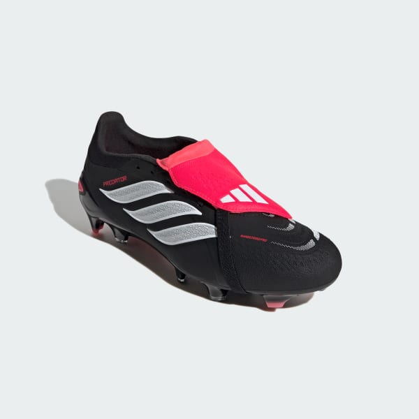 Zwart PREDATOR PRO Fold-Over Tongue Firm Ground Voetbalschoenen