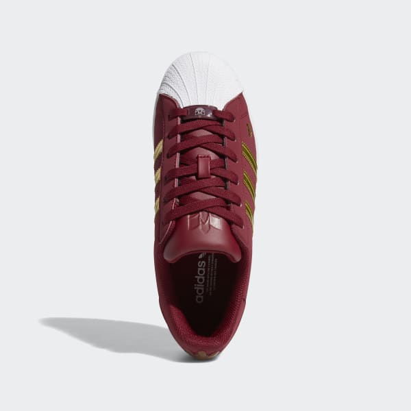 adidas superstar slip on burgundy