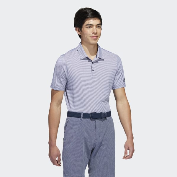 Blue Ottoman Stripe Polo Shirt