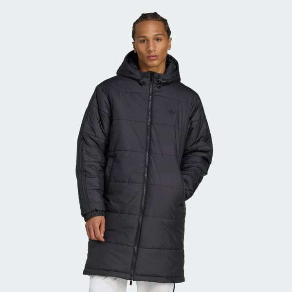 Schwarz Adicolor Long Jacke
