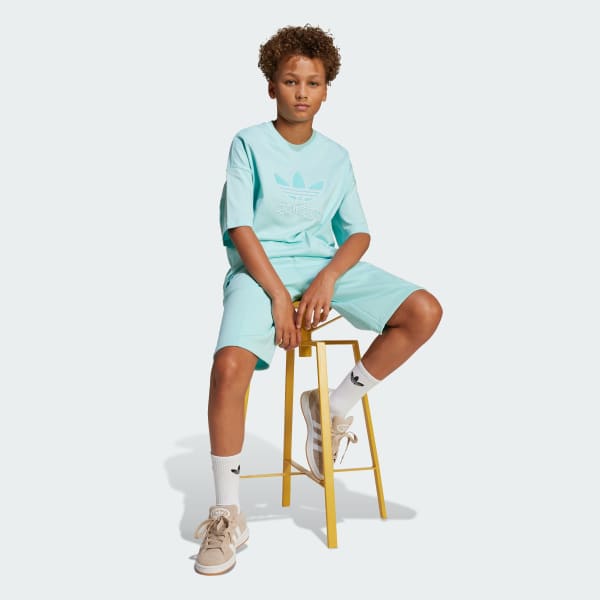 Turquesa T-shirt Oversize Trefoil