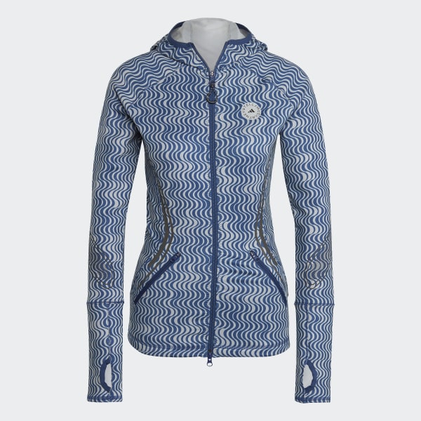 Grey adidas by Stella McCartney TruePace Long Sleeve COLD.RDY Printed Top CJ474