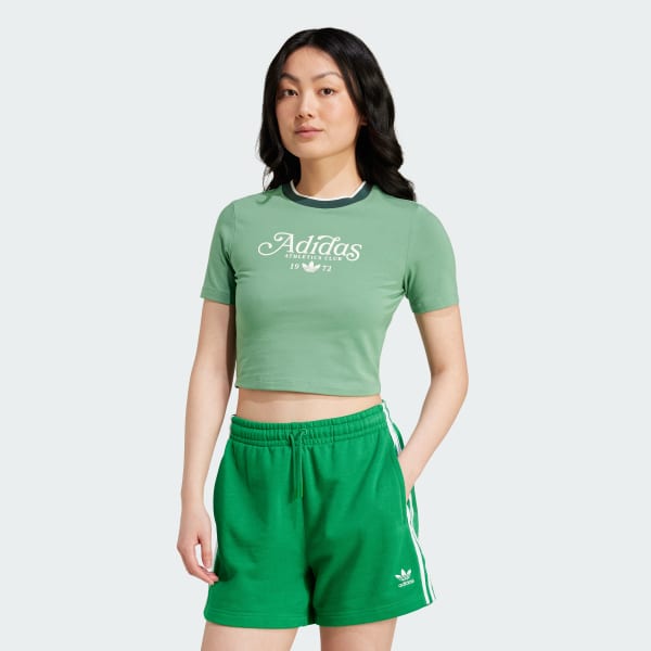 Polera verde adidas clearance