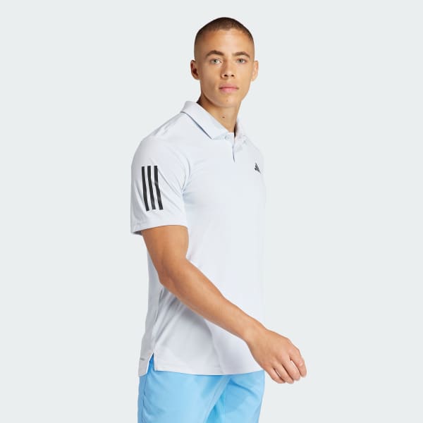 Mau-xanh-da-troi Áo Polo Tennis 3 Sọc Club