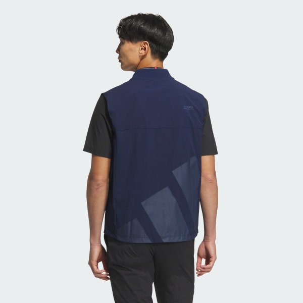 ブルー 【ゴルフ】防風ベスト