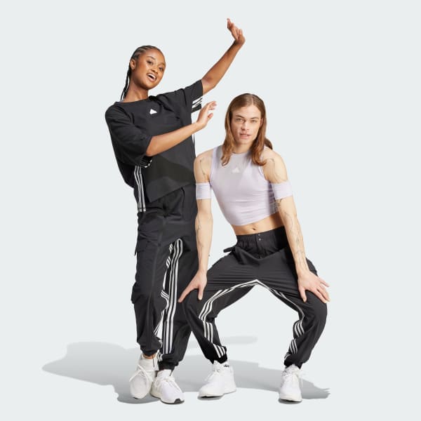 adidas Dance All-Gender Versatile Woven Cargo Pants - Black, Women's Dance